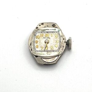 Vintage Helbros 17 Jewels Swiss Watch Movement Parts Repair 18mm